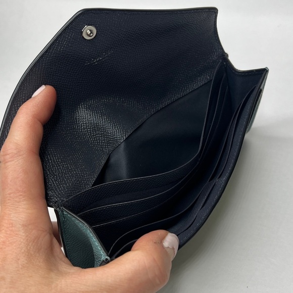 Coach Leather Colorblock Pebbled Leather Envelope Wallet - Picture 4 of 9